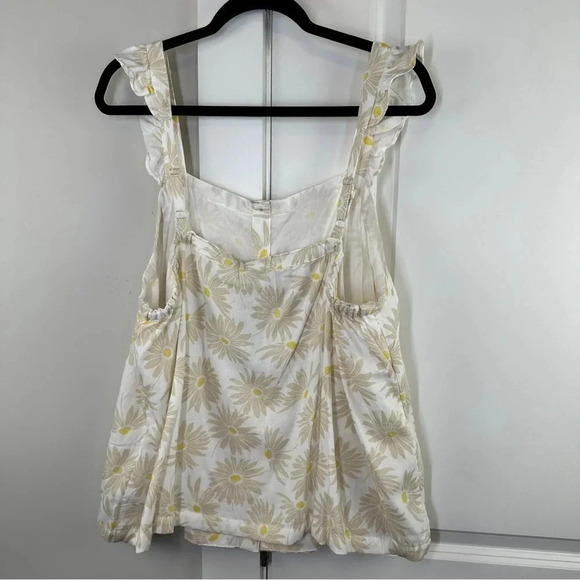 NEW TORRID size 1X Double Gauze‎ Ruffle Button Front Tank Top Cotton Classic NWT - Picture 4 of 12